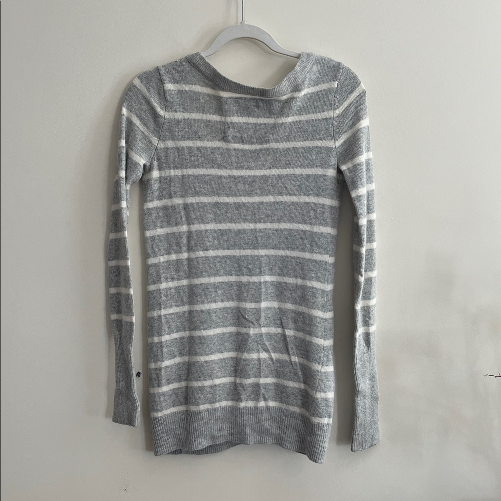 Abercrombie & Fitch Striped Cardigan Rabbit Angora Y2k 2010s Twilight Preppy - Picture 5 of 5